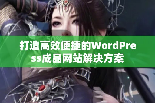 打造高效便捷的wordpress成品网站辉煌国际的解决方案